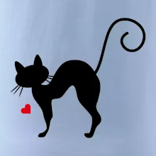 Zamilovaná mačka prehnutá