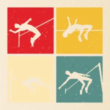 Skok do výšky vintage