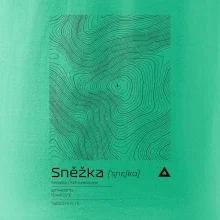 Snežka - vrstevnice v obdĺžniku