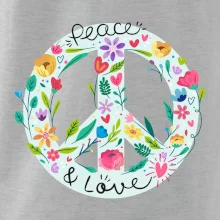 Peace and love symbol