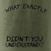 What exactly didn't you understand - physics