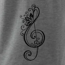 Husľový kľúč kvety