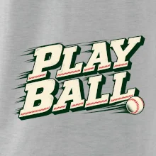 Play ball retro sportovní nápis