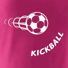 Kickball nápis šikmo
