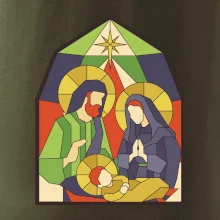 Vitráž - jasličky