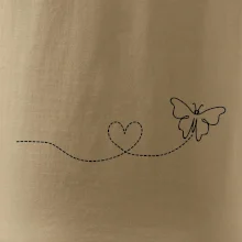 Dráha letu motýľa - srdce