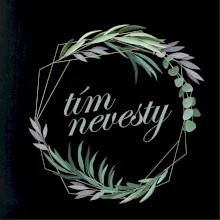 Tím nevesty kvetinový kruh zelený