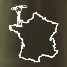 Cyklista / cyklistka nad Francií