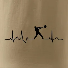 EKG hod kladivom muž