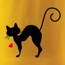 Zamilovaná mačka prehnutá