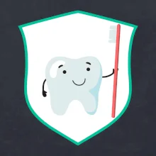 Zúbok na prsníku - zubná kefka