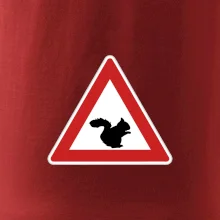 Dopravná značka - Pozor veverička