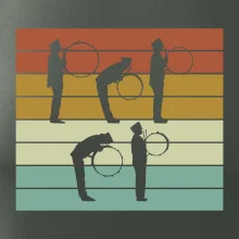 Vintage bubeník pochod