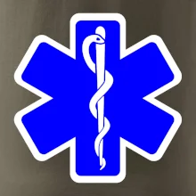 Rescue - Hviezda na prsníku + nápis na chrbte Rescue - Hviezda na prsníku + nápis na chrbte