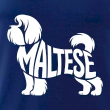 Maltézsky psík nápis v tele