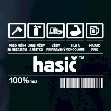 Čiarový kód - Hasič / hasička