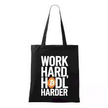Velký nápis Work Hard, HODL Harder