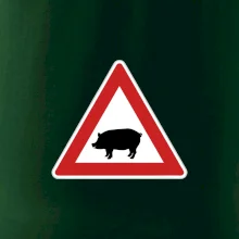 Dopravná značka - Pozor prasa domáca Dopravná značka - Pozor prasa domáca