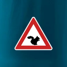 Dopravná značka - Pozor veverička