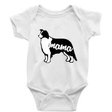 Border kolie mama obrys