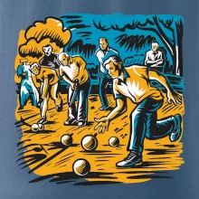 Petanque hra - modro oranžová