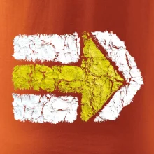 Párová turistická značka žlutá Párová turistická značka žlutá