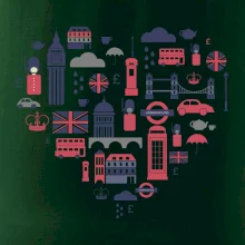 Anglicko symboly srdce Anglicko symboly srdce