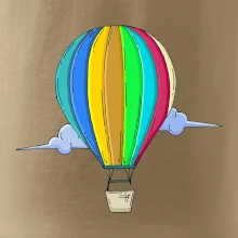 Teplovzdušný balón v oblakoch