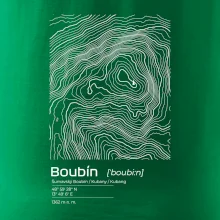 Boubín - vrstevnice v obdĺžniku
