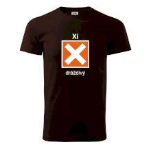 Xi Dráždivý - Výstražná tabuľka na tričku