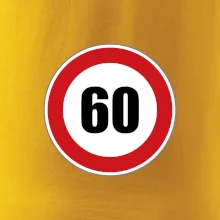 Dopravná značka - obmedzenie rýchlosti 60 Dopravná značka - obmedzenie rýchlosti 60