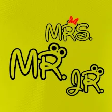 Mr, Mrs a Jr rodinná trička