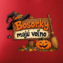 Bosorky majú voľno - tabuľa s tekvicou