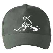 Kreslený hokejista tučnou fixkou