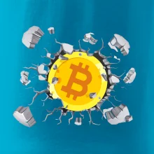 Bitcoin v tričku Bitcoin v tričku