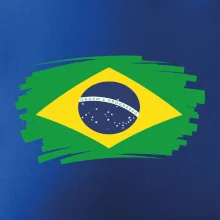 Brazília vlajka štetkou