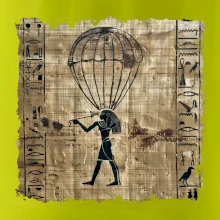 Egyptské hieroglyfy parašutista Egyptské hieroglyfy parašutista