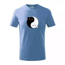 Mačky jin jang farebné