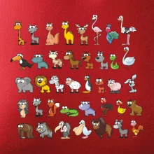 Tričko plné zvieratiek