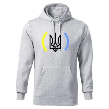 Ukrajina trojzubec s farbami Ukrajina trojzubec s farbami