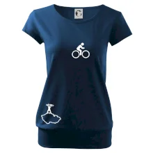 Mapa ČR + kolo na prsu