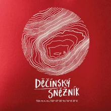 Děčínský Sněžník - vrstevnice v kruhu
