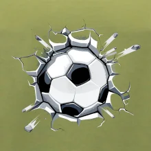 Futbalová lopta v triku