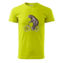 Medveď na bicykli