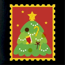 Rodinné vianočné tričká - známky