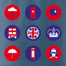 Anglicko symboly v kruhoch