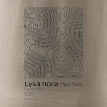 Lysá hora - vrstevnice v obdĺžniku