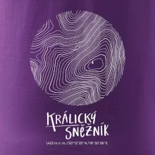 Králický Sněžník - vrstevnice v kruhu