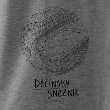 Děčínský Sněžník - vrstevnice v kruhu