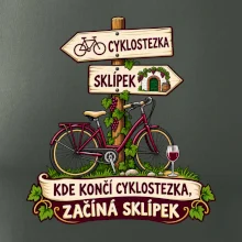Kde končí cyklostezka, začíná sklípek